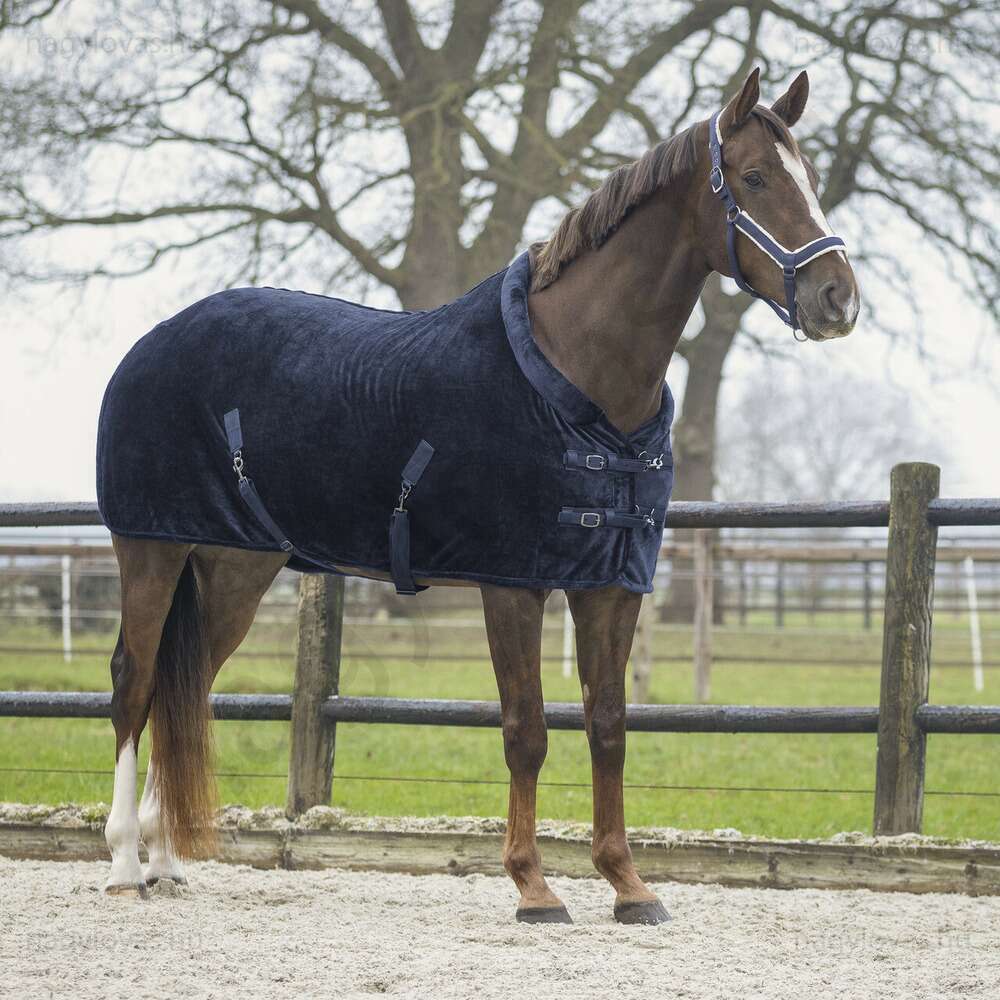 QHP Sensisoft polár leszárító lótakaró skék 135 cm