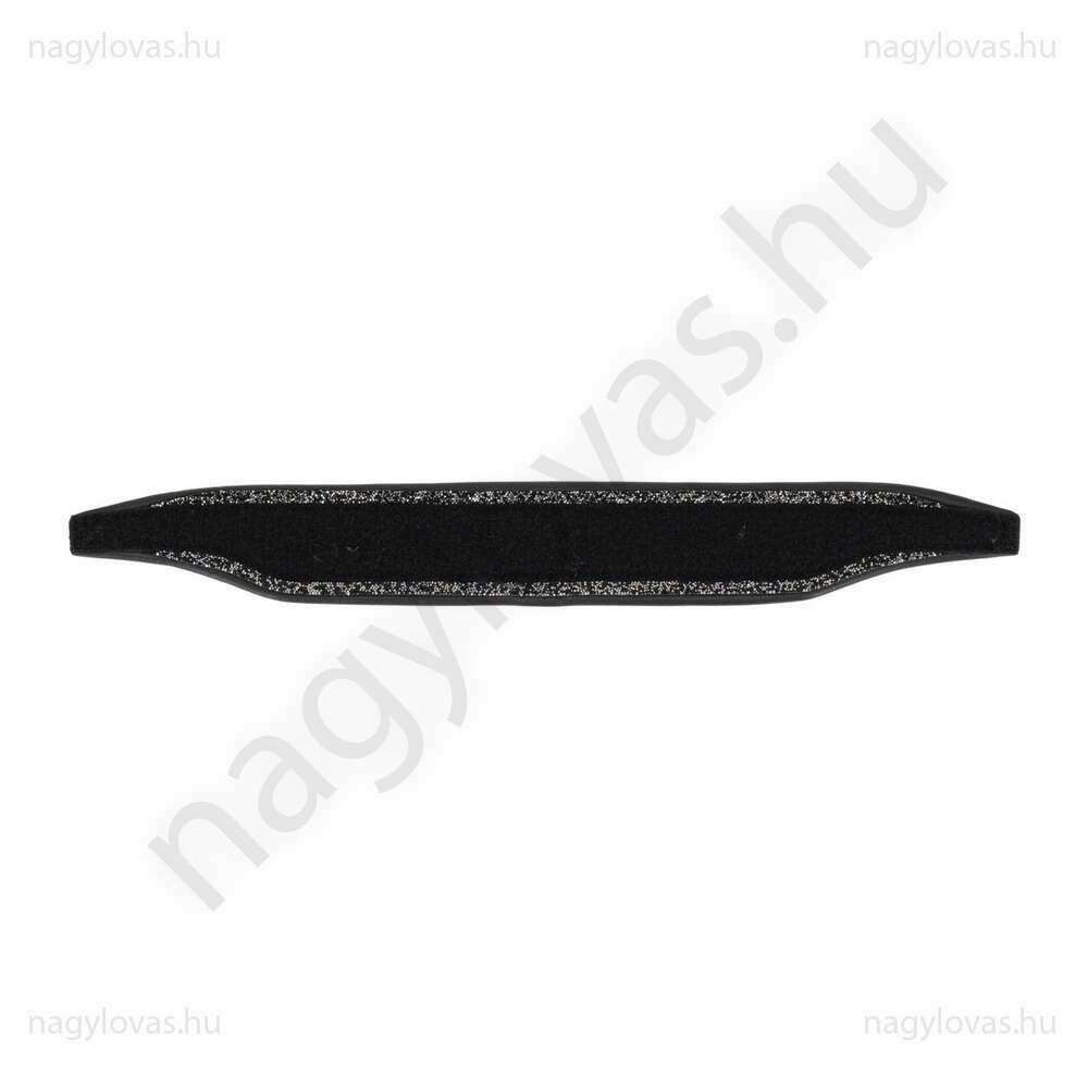 QHP Skye cserélhető orrszíjbetét fekete/ezüst Cob