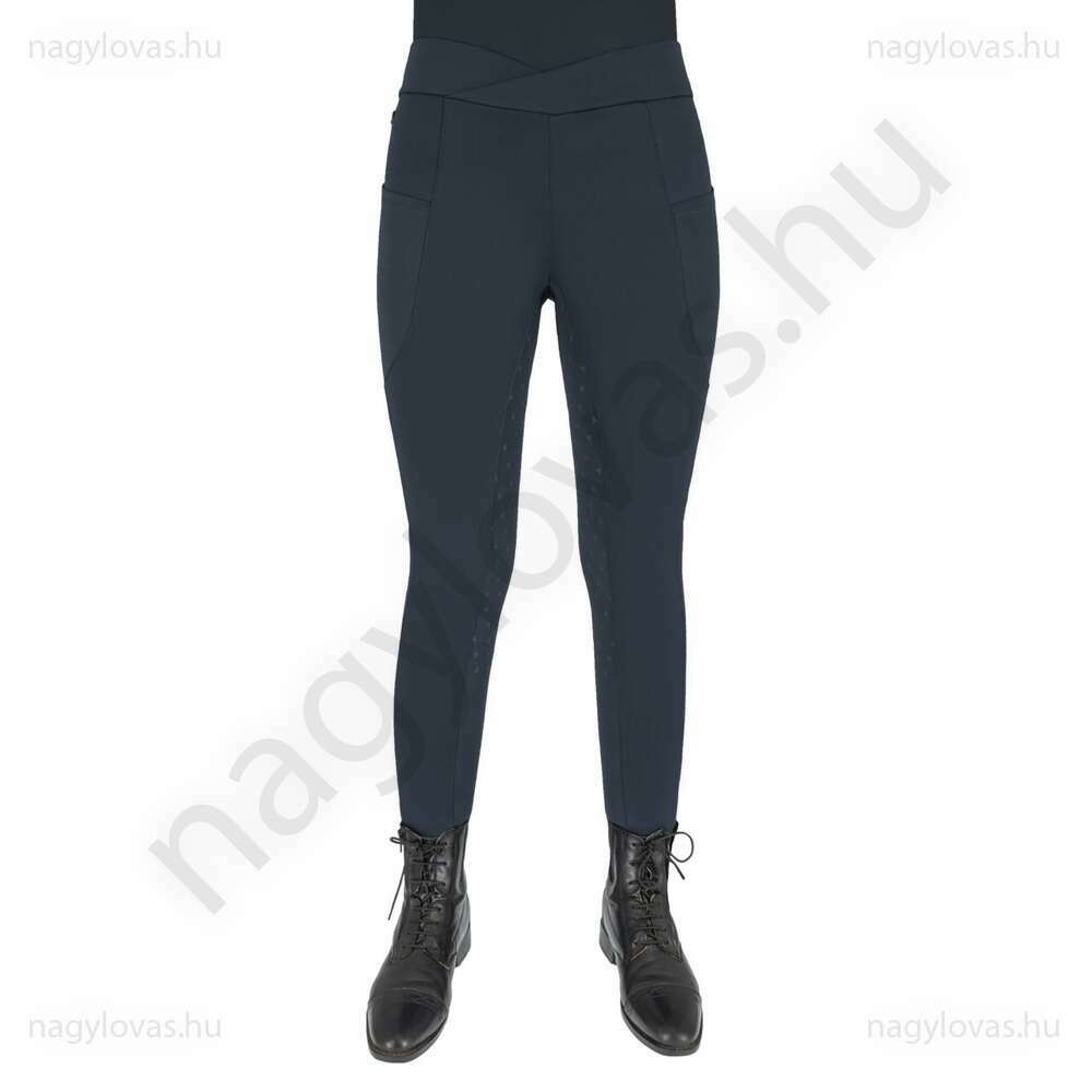 QHP Teddie női lovaglóleggings petrol kék 32