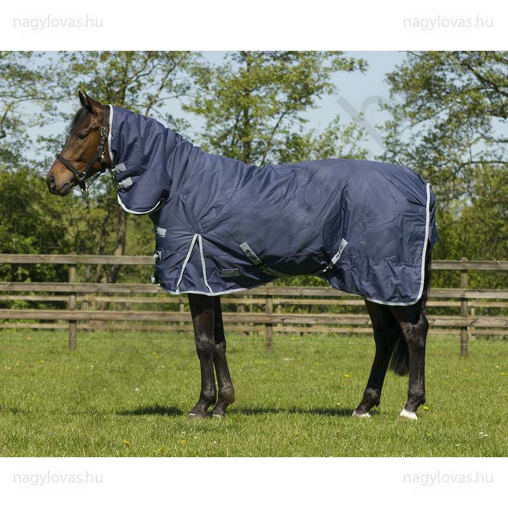 QHP téli karám nyakrészes lótakaró 600D 300.gr skék 165 cm