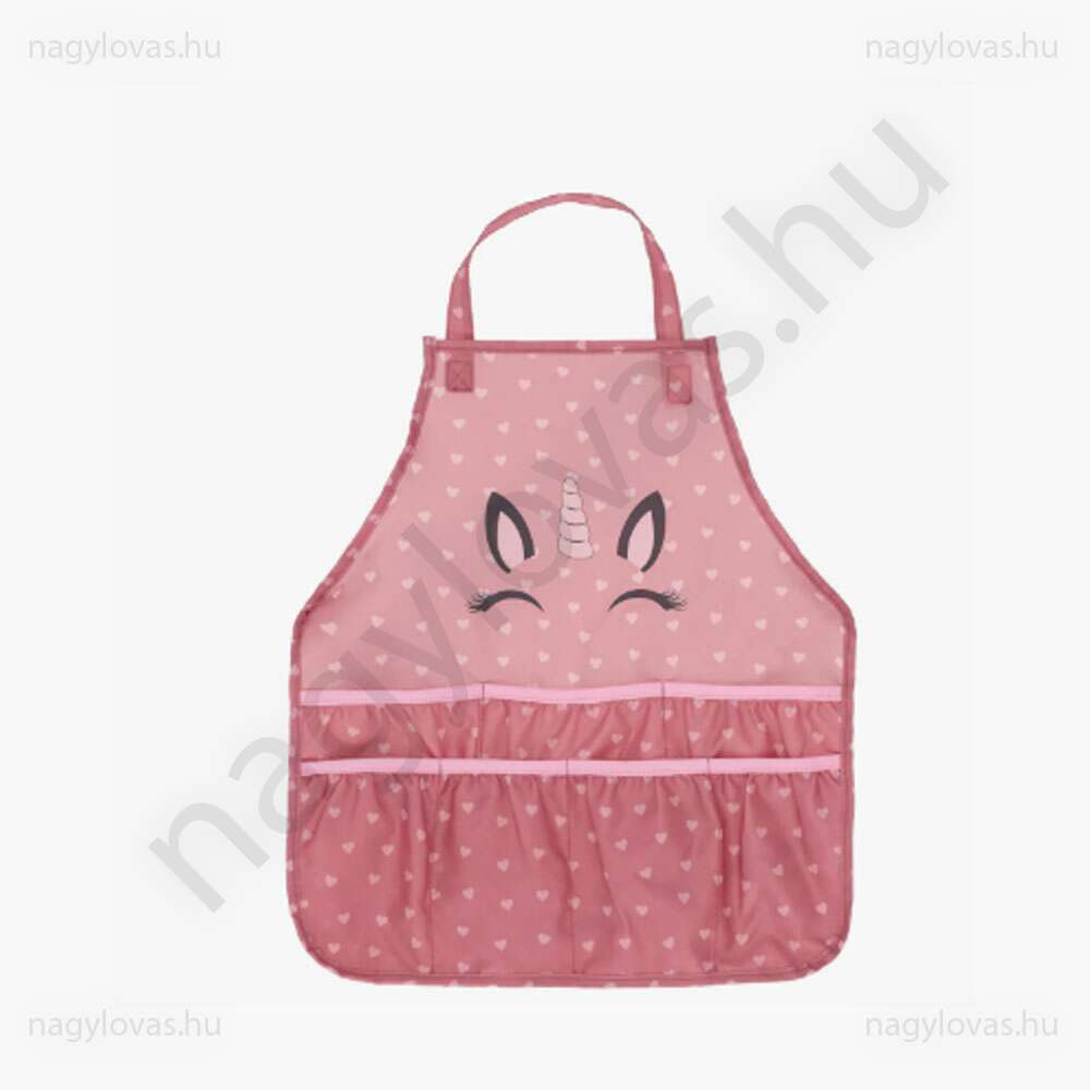QHP Unicorn tisztító kötény pink