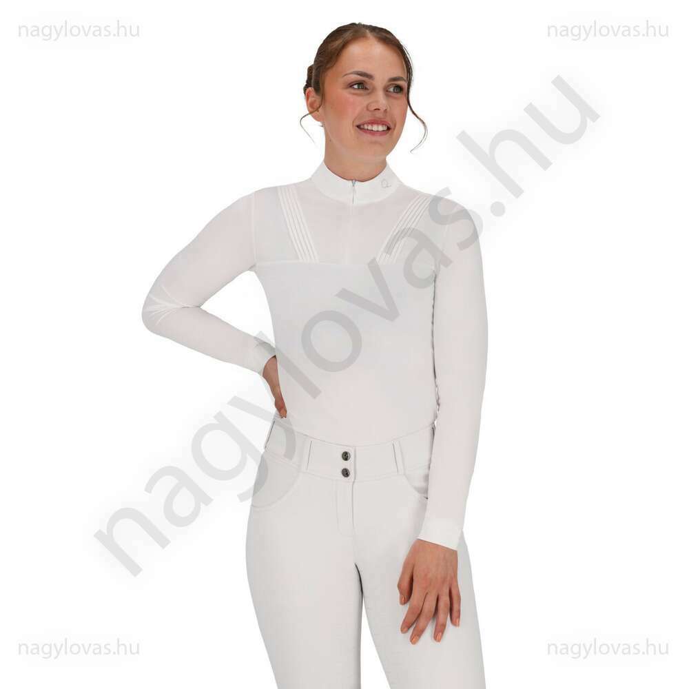 QHP Vaila  hosszú ujjú versenypóló fehér 40