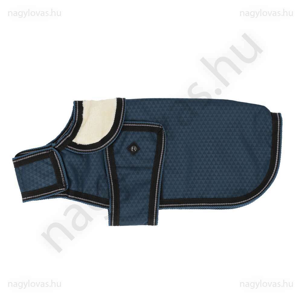 QHP vízálló bélelt kutyaruha kék 45 cm