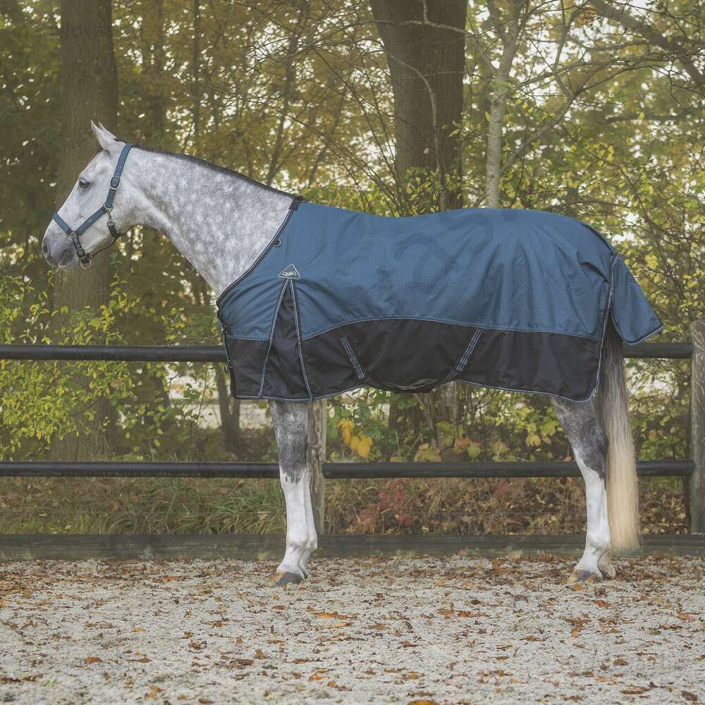 QHP  vízálló karám lótakaró 300 gr. kék 155 cm