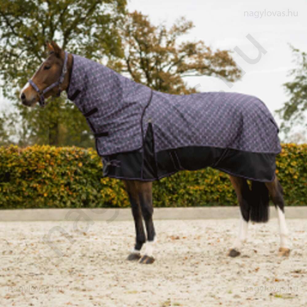 QHP vízálló karám lótakaró levehető nyakrésszel 150 gr. sötétkék  155 cm