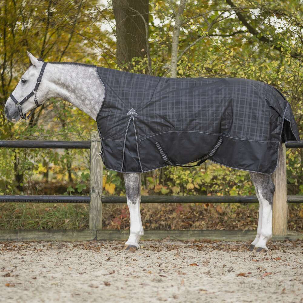 QHP vízálló lótakaró karám 1200D 150 gr. sszürke 145 cm