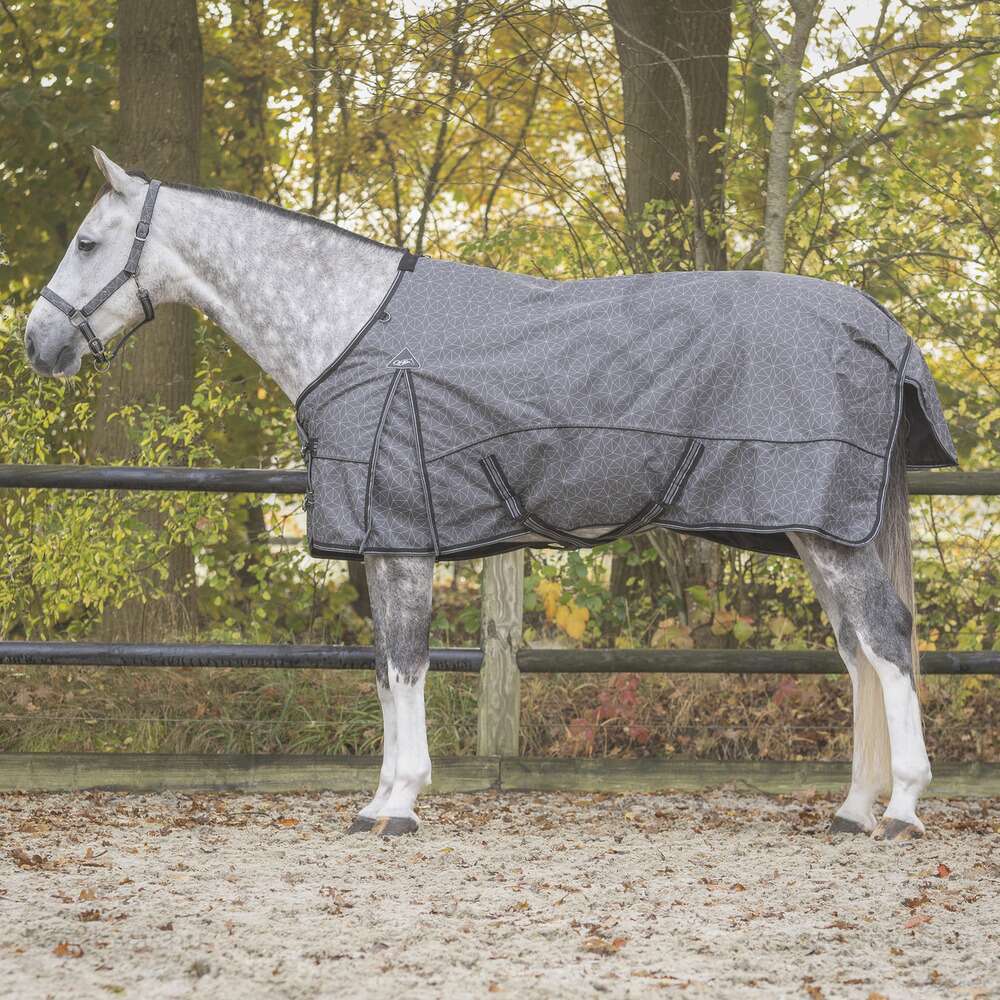 QHP vízálló lótakaró polár béléssel  karám  szürke 155 cm