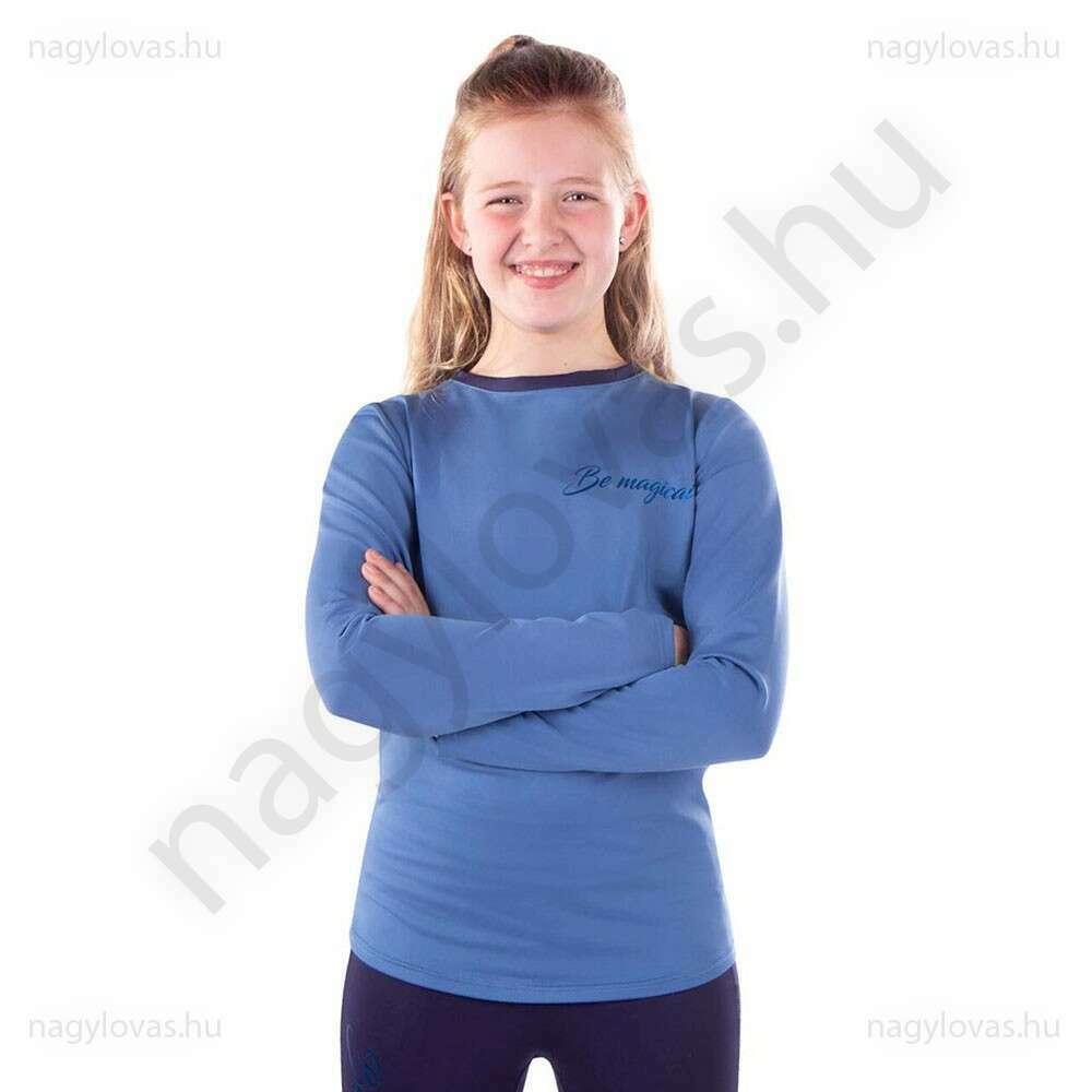 QHP Yazz junior hosszú ujjú póló kék 