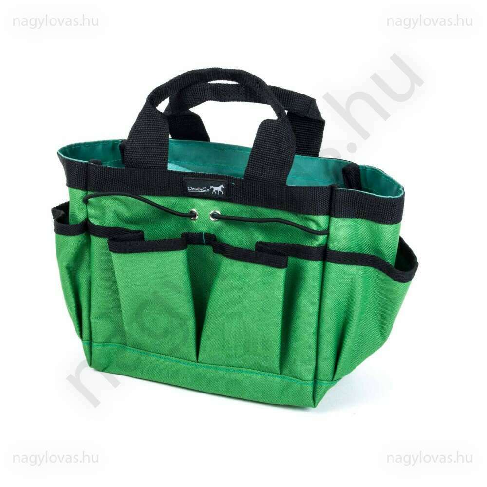 Tisztító táska 6 zsebes zöld 15X20X24cm
