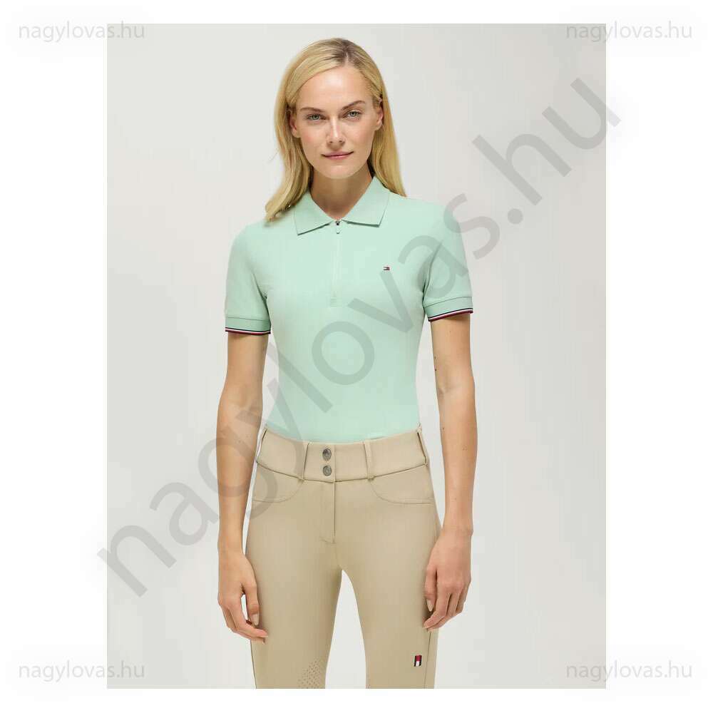 Tommy-Hilfiger Anaheim Zip női póló mint