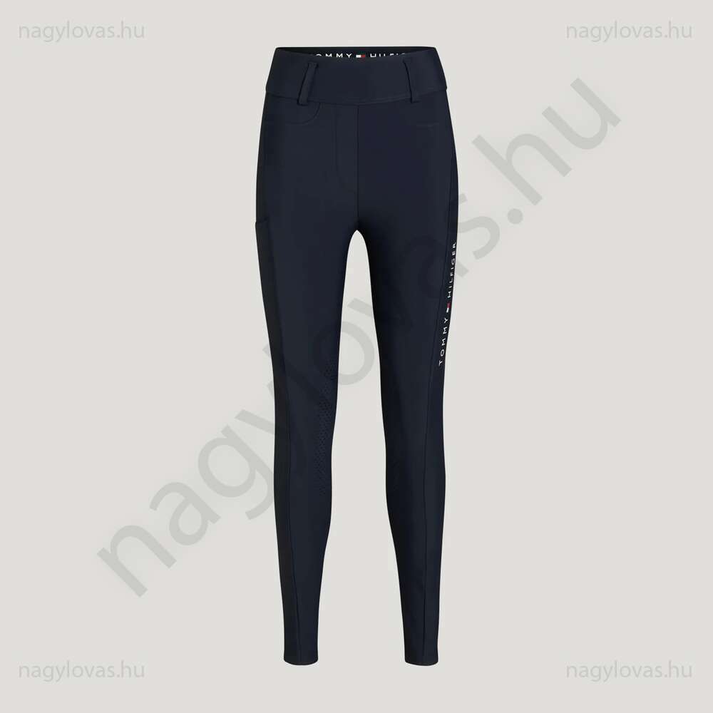 Tommy-Hilfiger KneeGrip szilikonos leggings kék