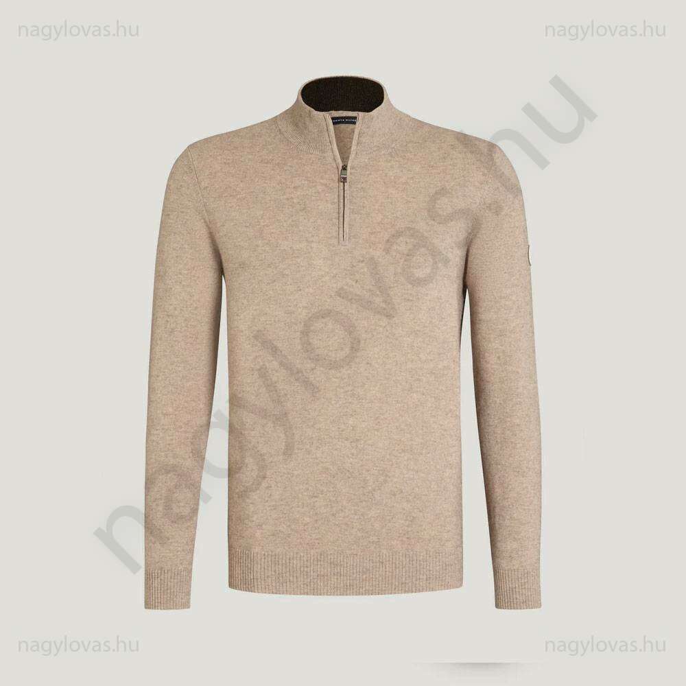 Tommy Hilfiger Oakfield férfi pulóver taupe