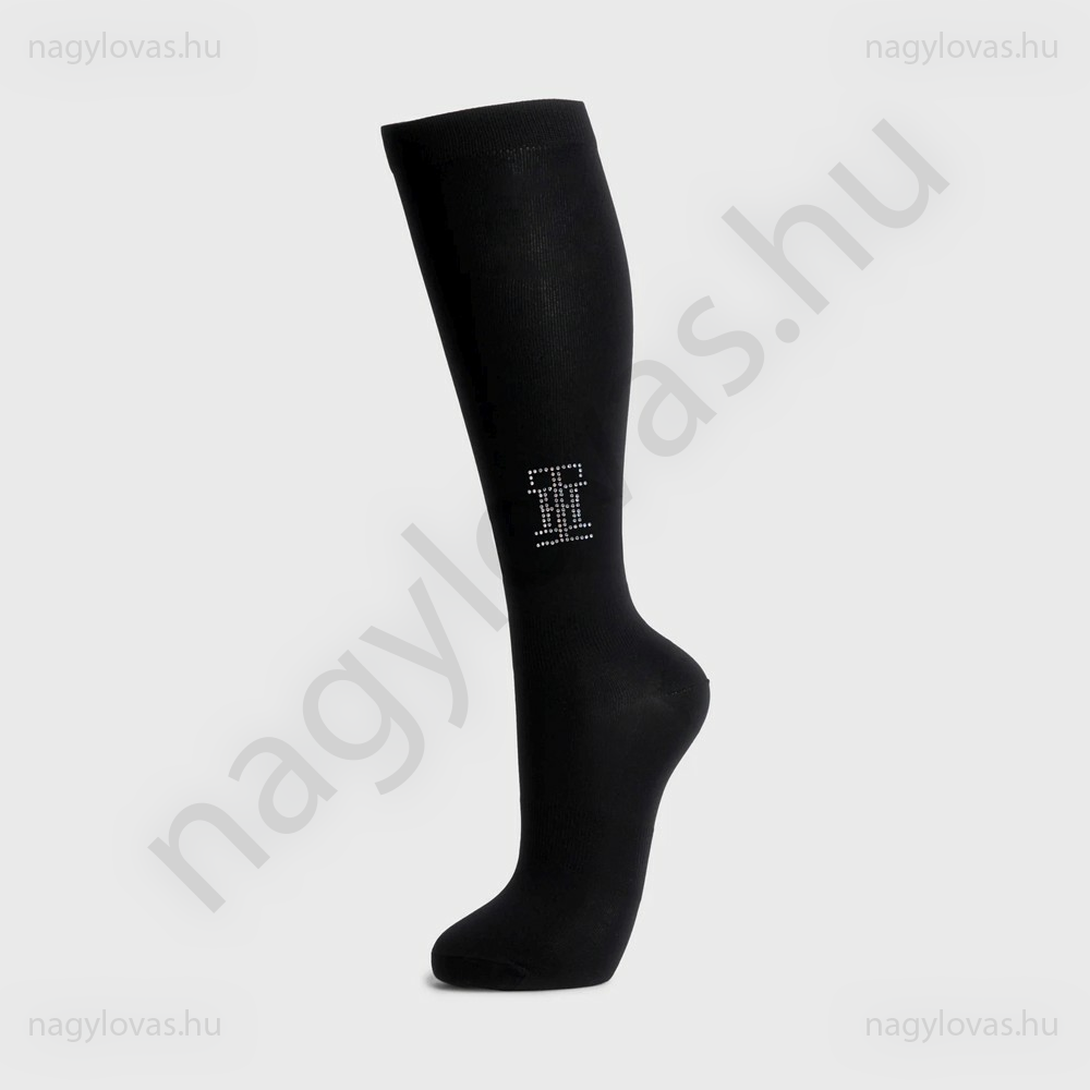 Tommy-Hilfiger strasszos lovaglózokni fekete35-38