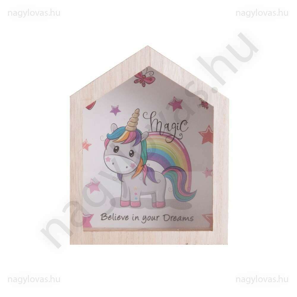 Unicorn fa persely 20X15X6cm