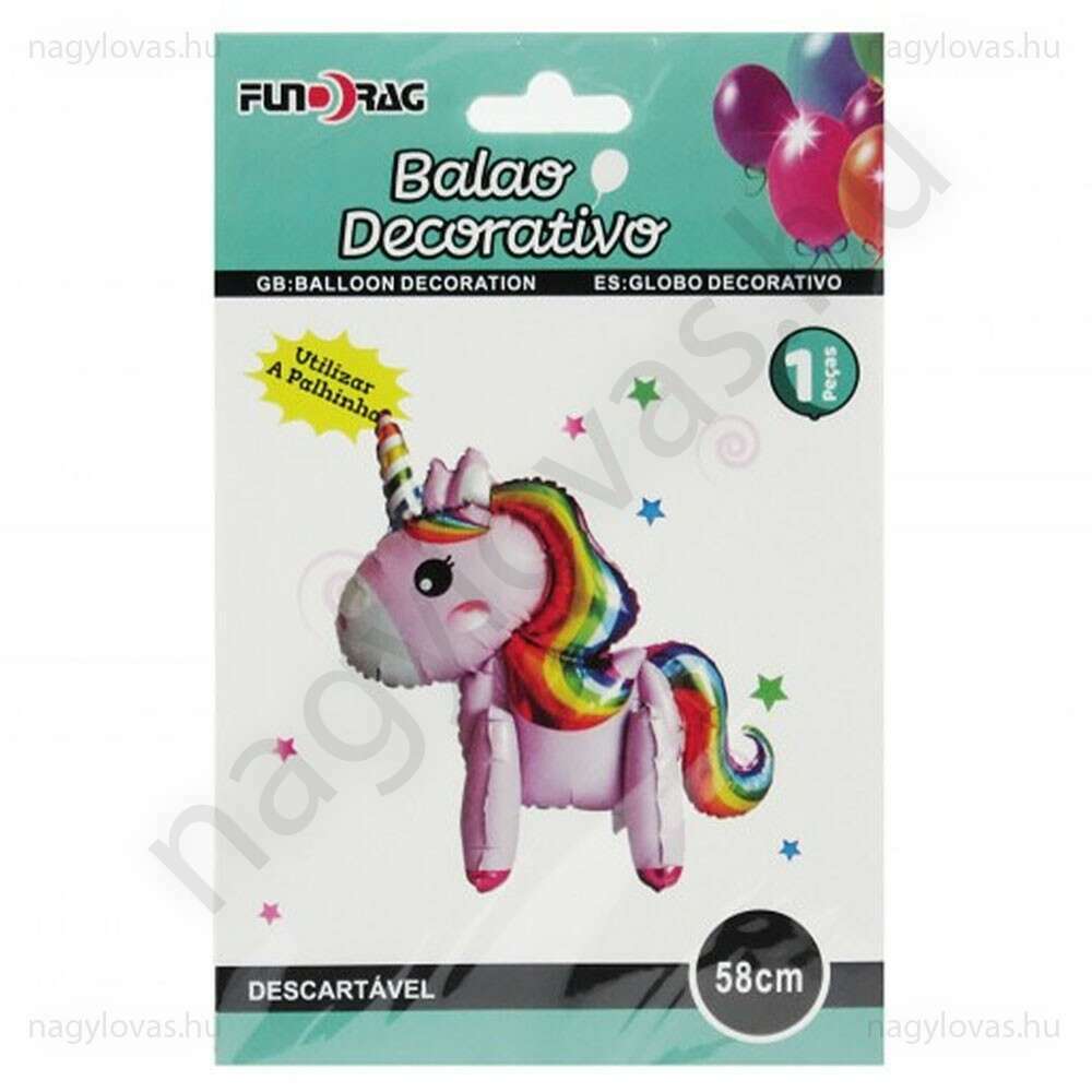 Unicorn fólia lufi 58cm