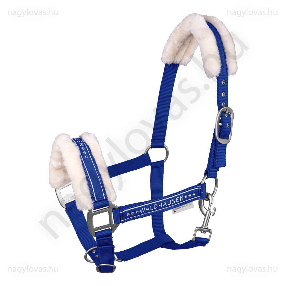 Waldhausen Elegant szőrmés kötőfék királykék