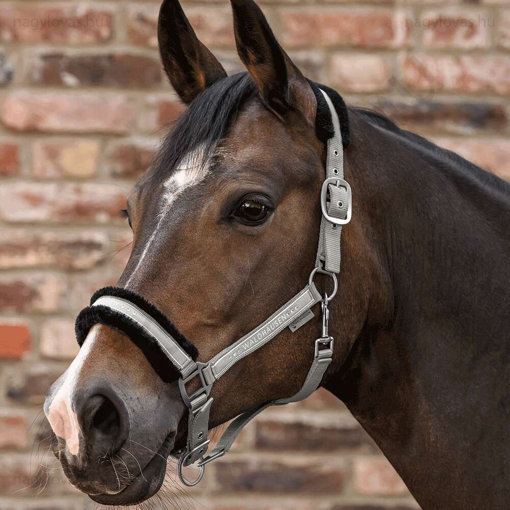 Waldhausen Elegant szőrmés kötőfék sage