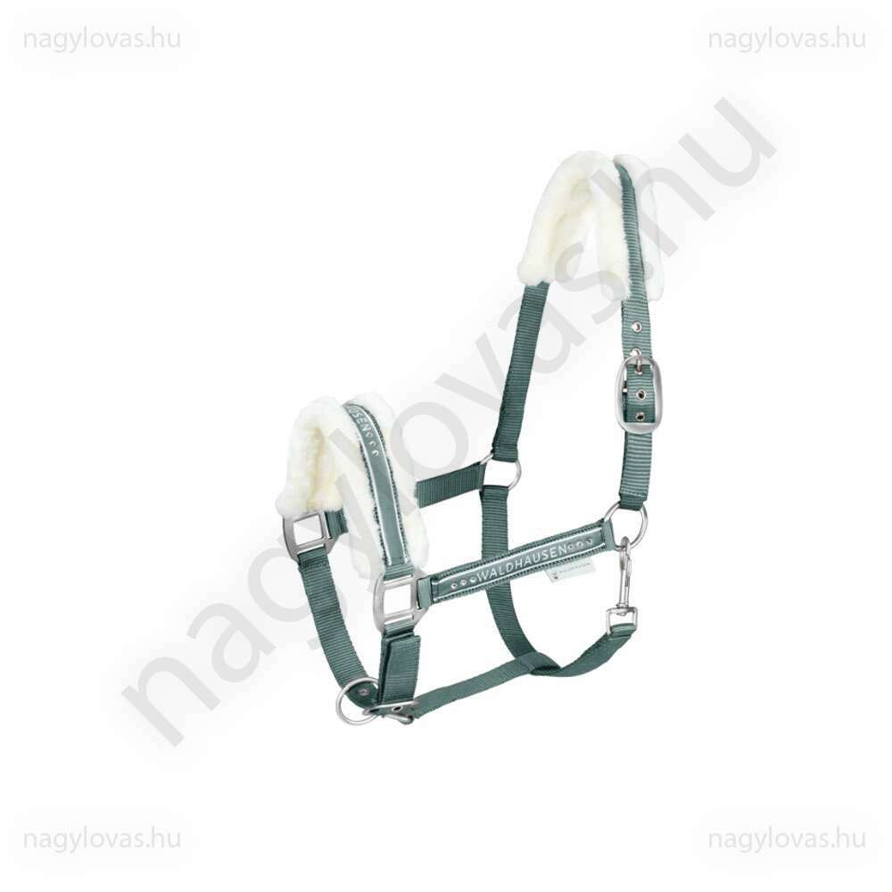 Waldhausen Elegant szőrmés kötőfék zöld