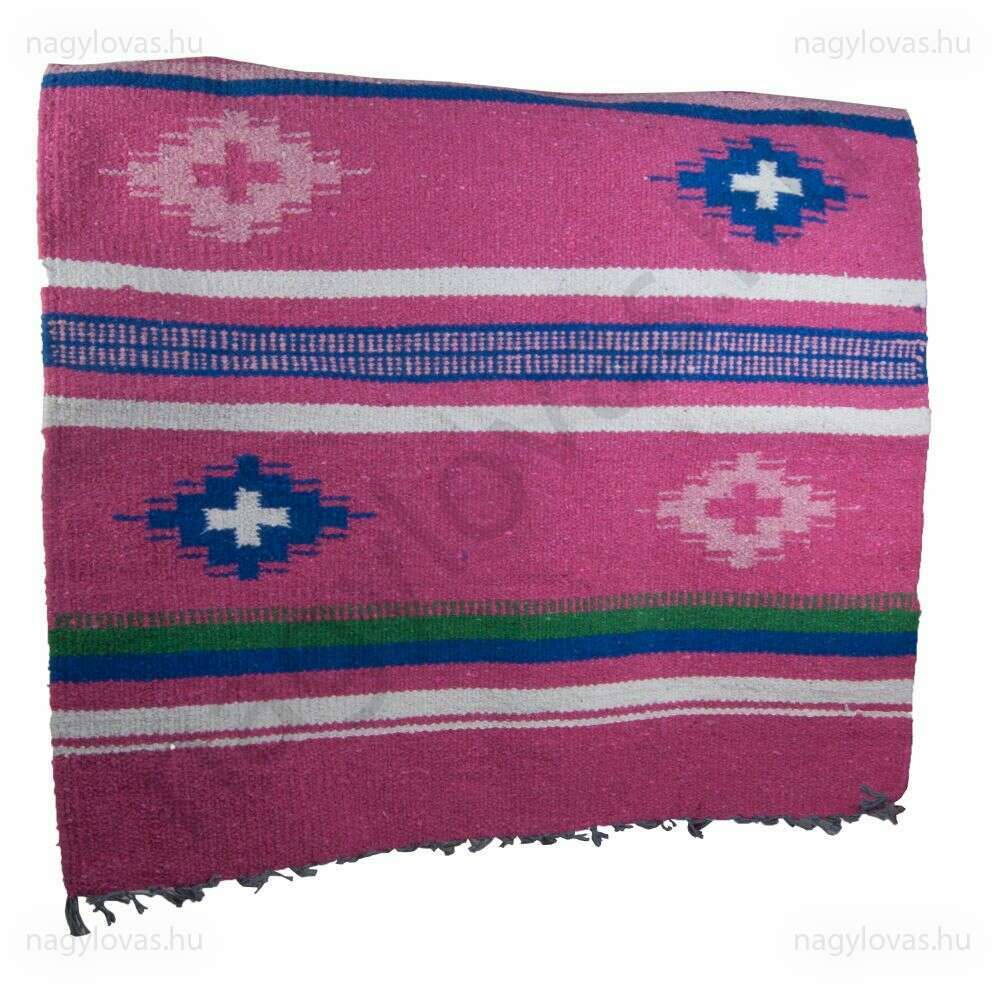 Western nyeregalátét szőttes rojtos30"x60" pink