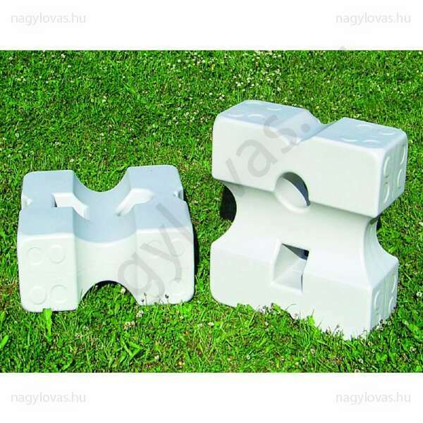 Cavaletti block műanyag fehér 2db 50 x 50 x 20 cm.