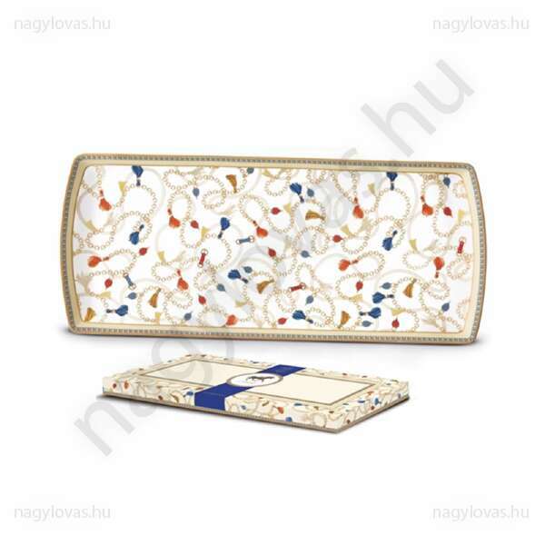 Cheval porcelán tálca 35X15cm