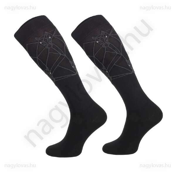 Comodo Equestrian Geometric zokni fekete 35-38
