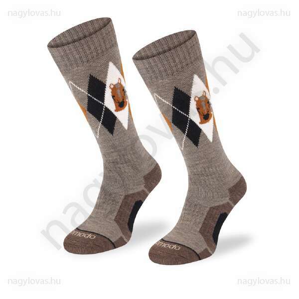 Comodo Merino Winter zokni karo 31-34 bézs