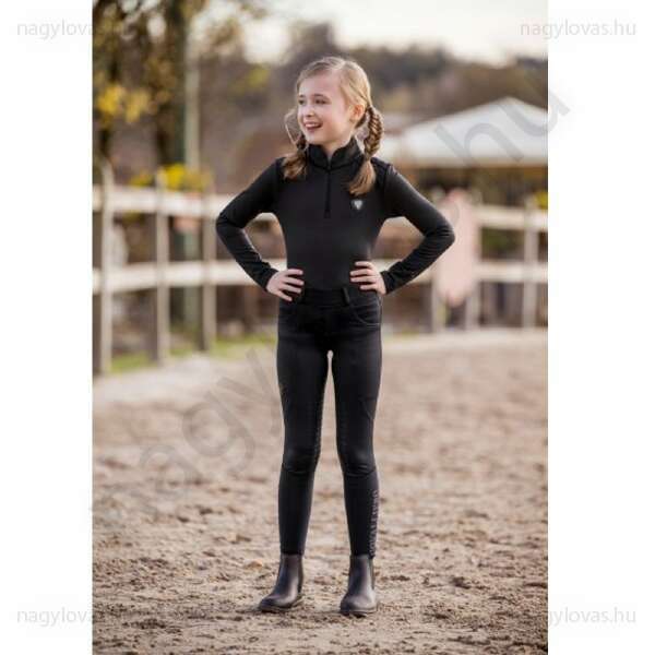 Covalliero Tight Grip gyerek lovaglóleggings kék