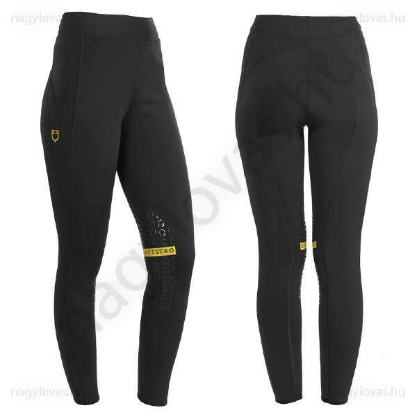 Equestro lovagló leggings szilikonos fekete