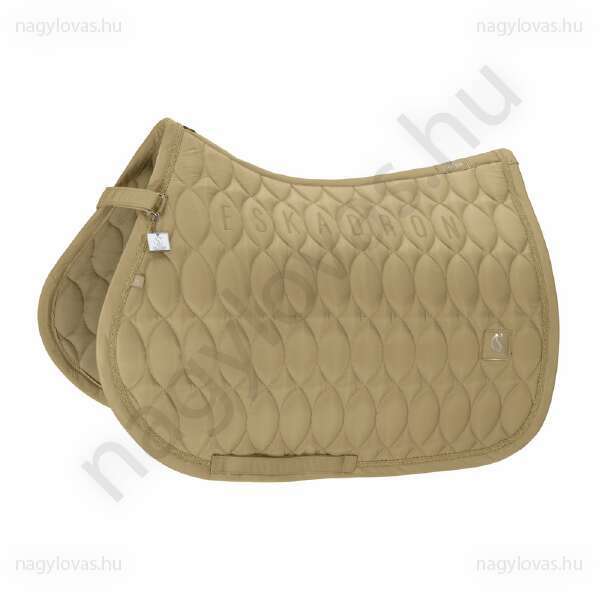 Eskadron Highgloss Emblem nyeregalátét drapp