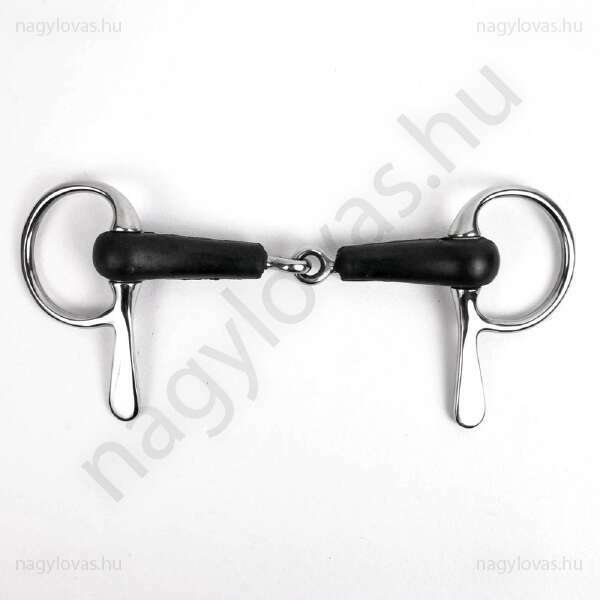 Félpálcás gumis tört zabla