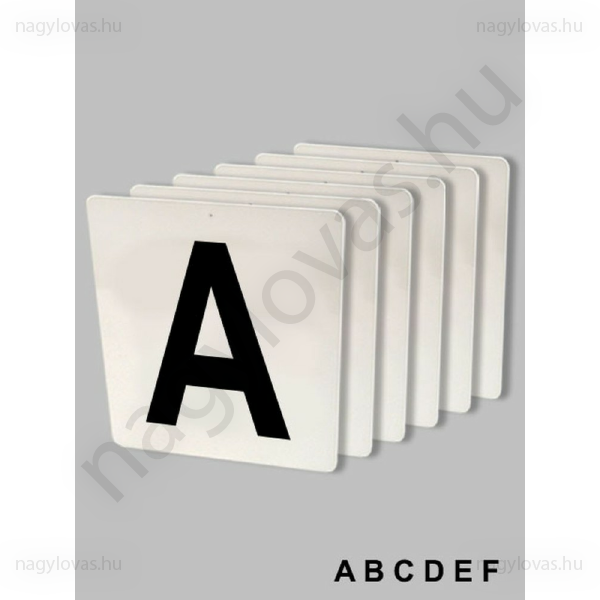 Fogathajtó betű szett ABCDEF piros vagy fehér