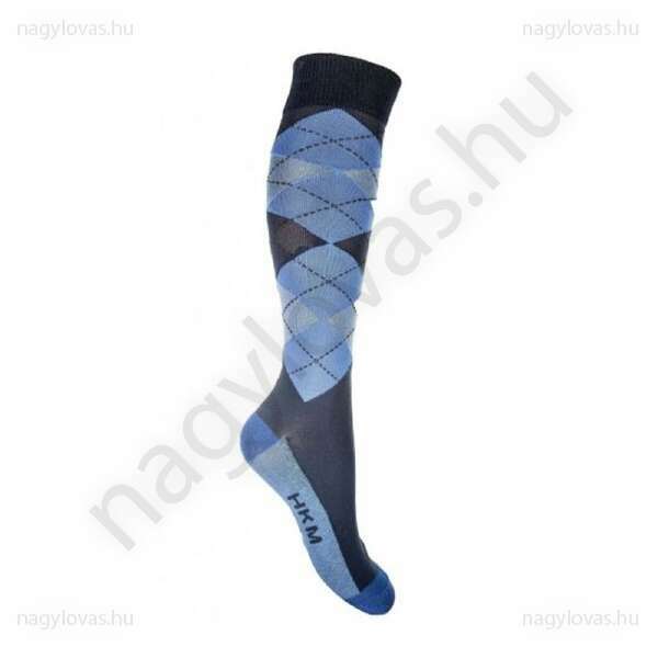 Hkm Check Classico lovaglózokni 35-38 kék