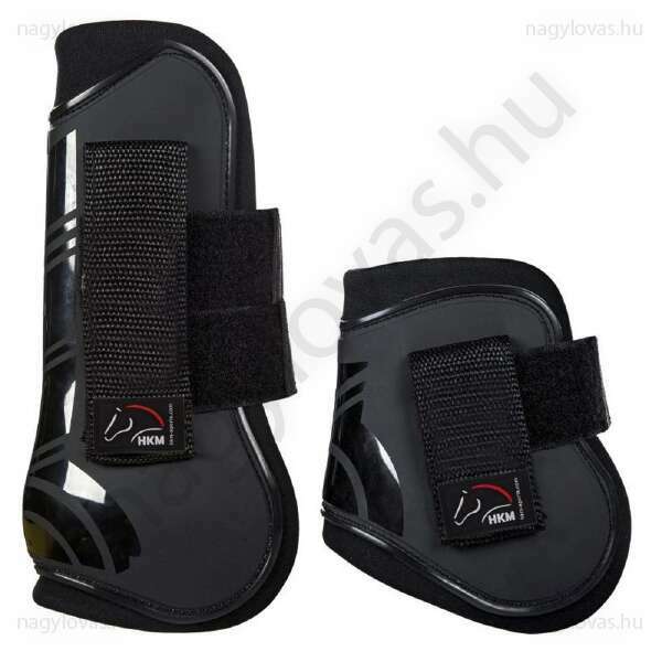 HKM ín és bokavédő szett fekete póni