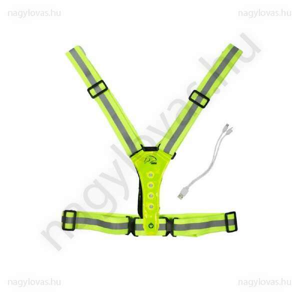 HKM Led  biztonsági mellény neon