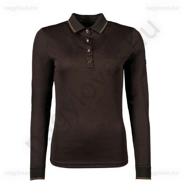 HKM Rosegold Glamour hosszú ujjú póló barna