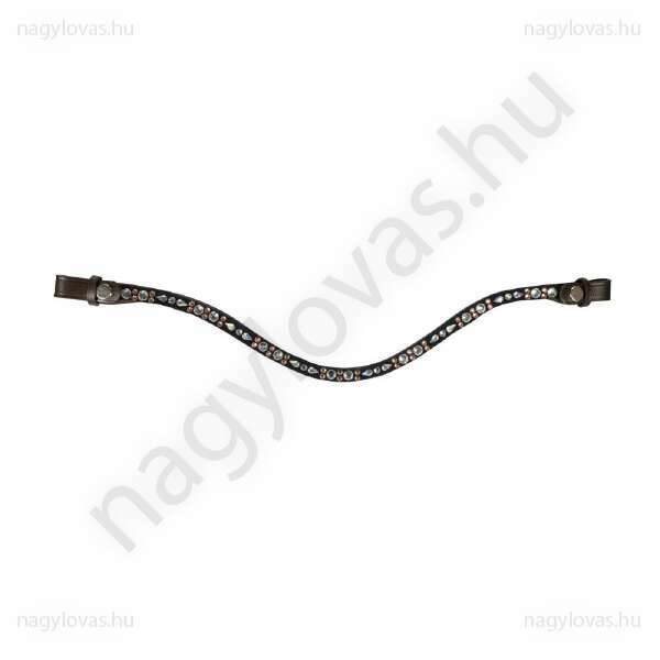 HKM Sparkle strasszos homlokszíj barna