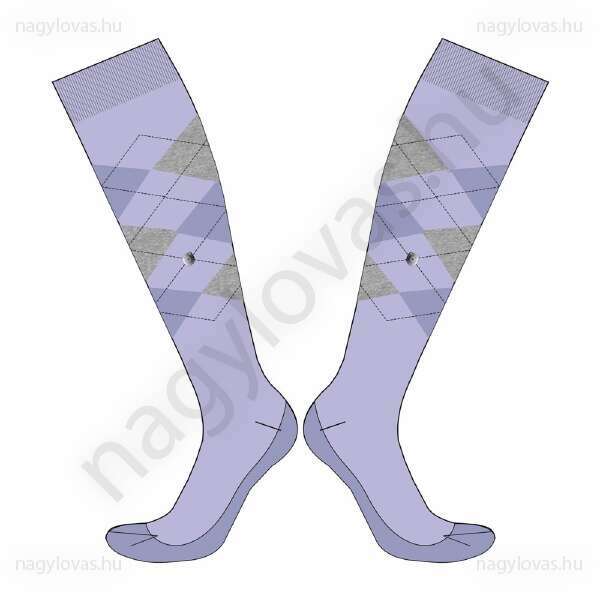 Imperial Riding káró mintás zokni lila