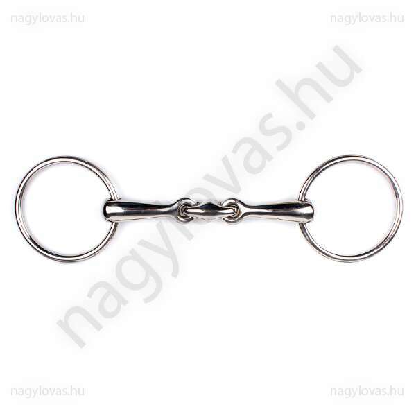 Kétszer tört rozsdamentes zabla - 12.5cm