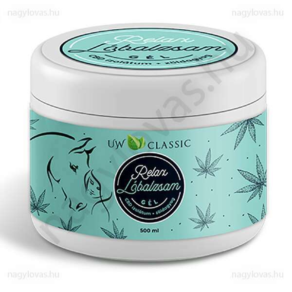Lóbalzsam UW Relax gél CBD+zöldagyag 250ml