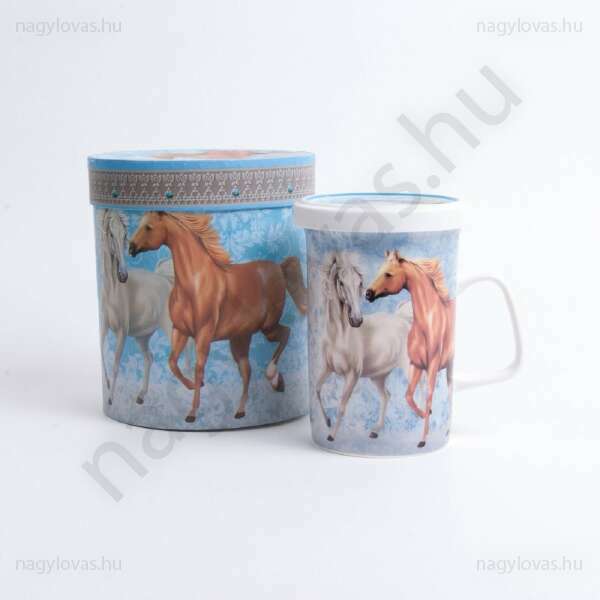 Lovas bögre szűrővel 340ml