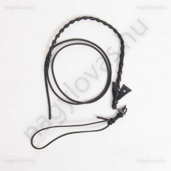 Ostorszíj csomózott forgós fekete