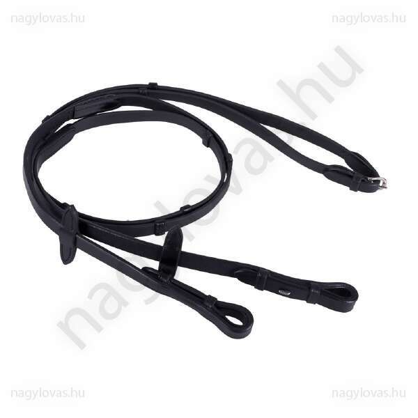 QHP bőr stoppos lovaglószár - Fekete - Full