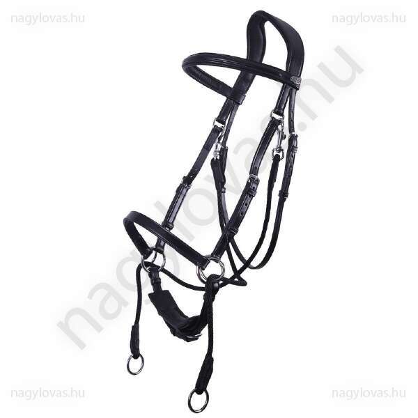 QHP Ceto zabla nélküli kantár fekete shetty