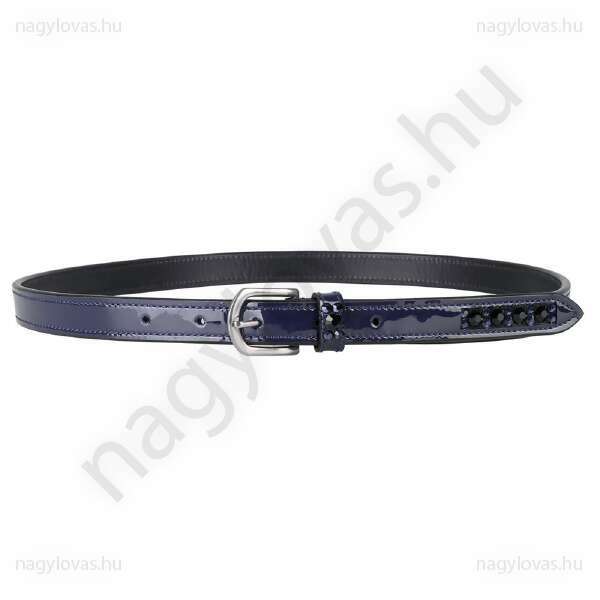 QHP Chianti lakkbőr női öv s.kék  65 cm