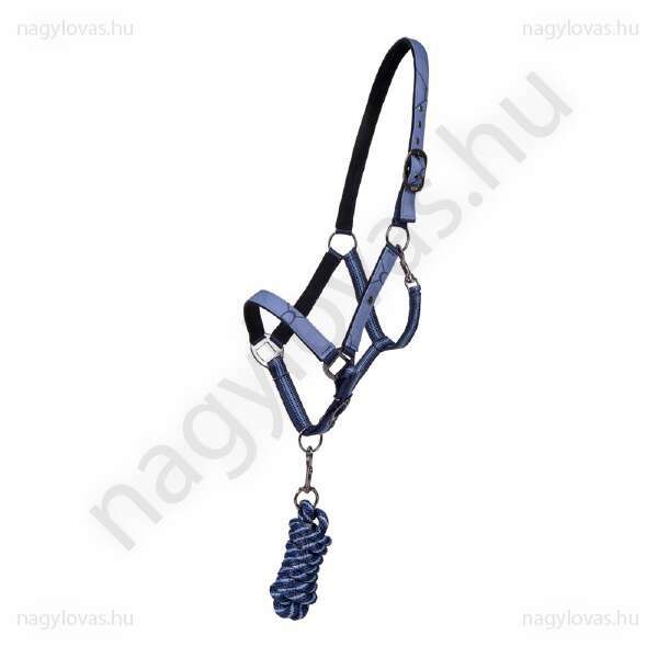 QHP Country Blue kötőfék szárral 
