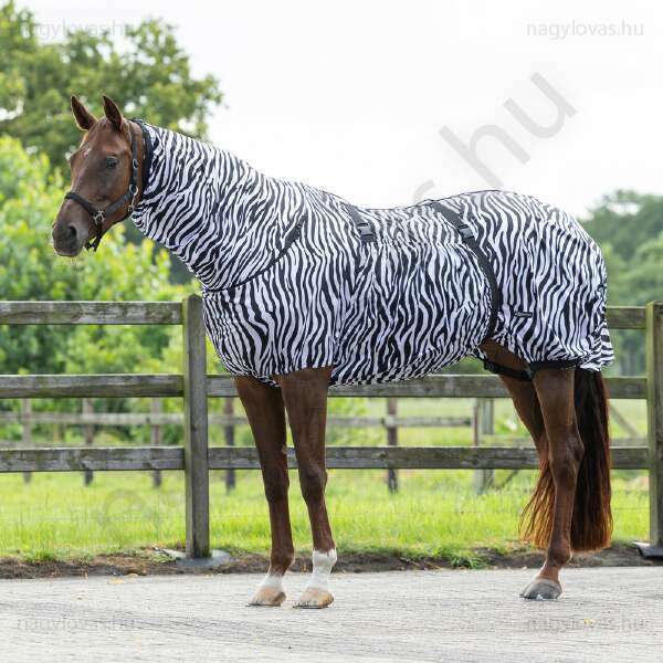 QHP Ekcéma lótakaró nyakrészes zebra 115 cm