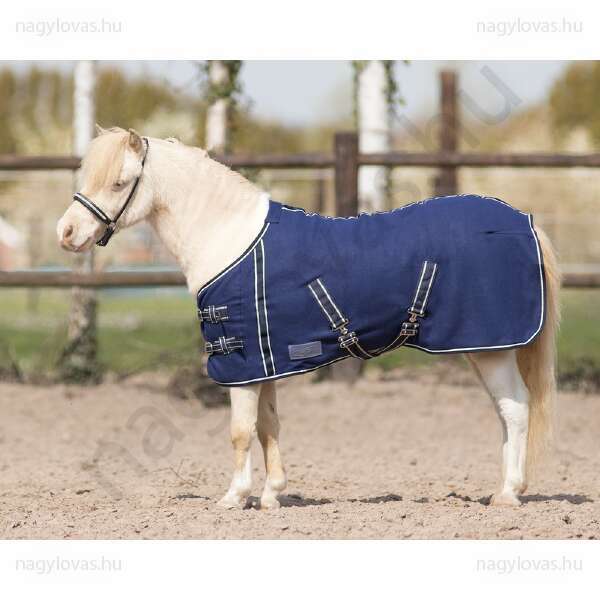 QHP Falabella polár leszárító lótakaró kék 85 cm