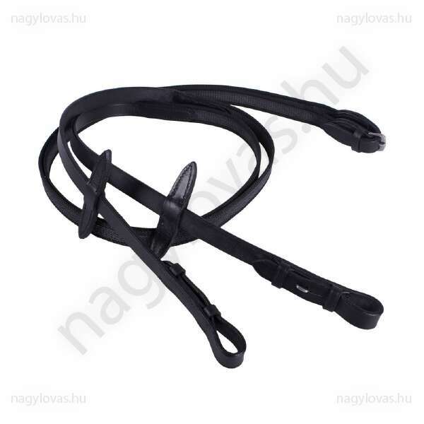 QHP gumírozott lovaglószár - Fekete - Full