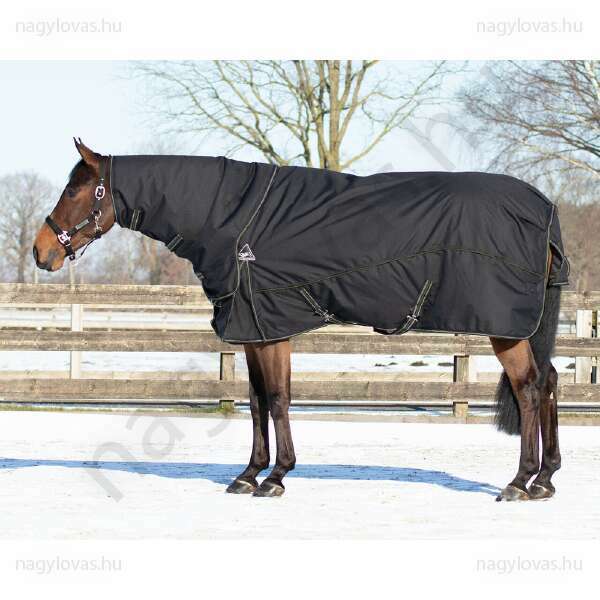 QHP kombinált téli lótakaró szett fekete 145 cm